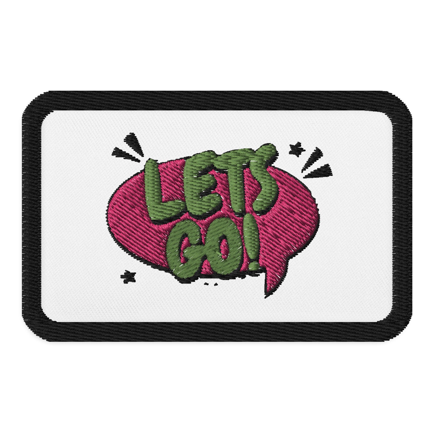 LETS GO PATCH Embroidered patches