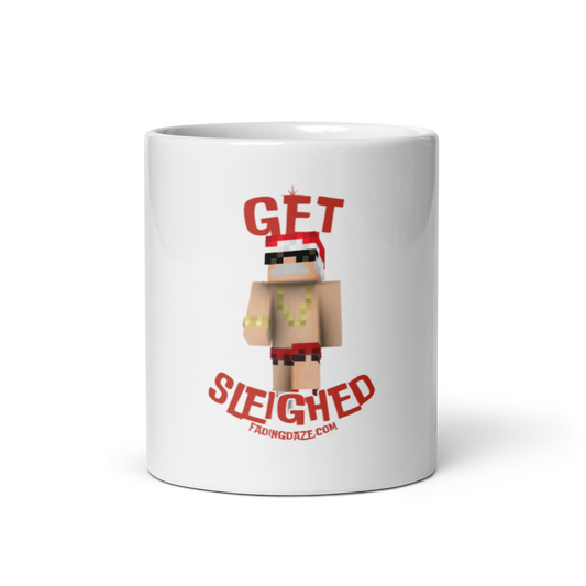 Get Sleighed White glossy mug